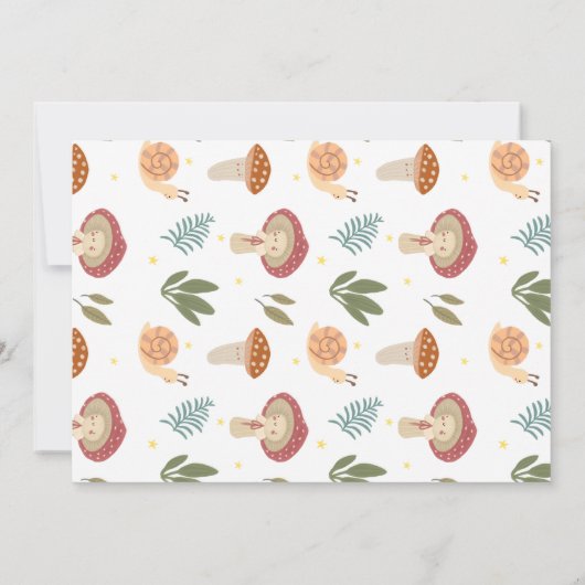 Baby shower-uitnodiging kaart (Achterkant)