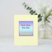baby shower-uitnodiging kaart (Staand voorkant)