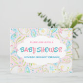 Baby shower-uitnodiging kaart (Staand voorkant)