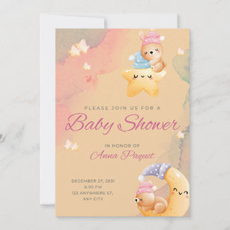 Baby shower-uitnodiging kaart