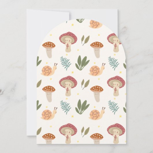 Baby shower-uitnodiging kaart (Achterkant)