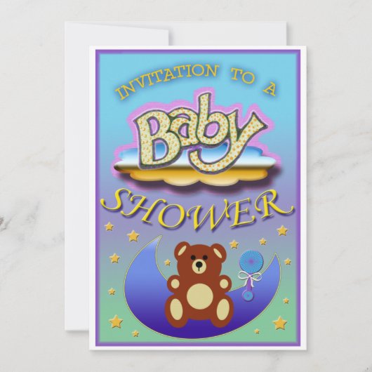 baby shower-uitnodiging kaart (Voorkant)