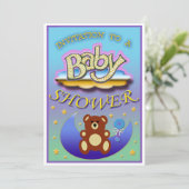 baby shower-uitnodiging kaart (Staand voorkant)