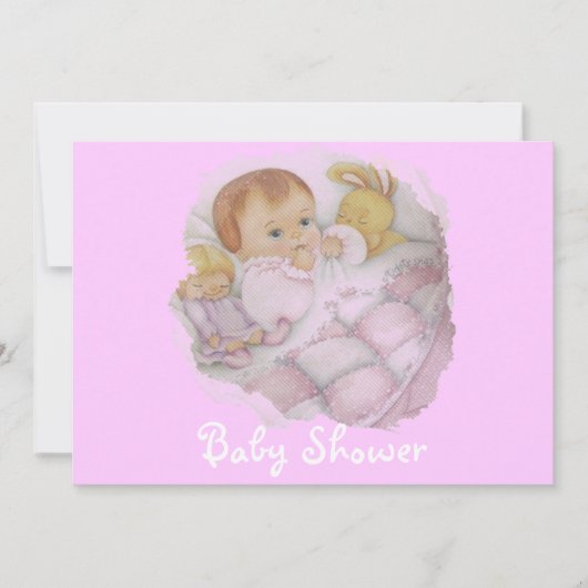 baby shower-uitnodiging kaart (Voorkant)