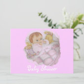 baby shower-uitnodiging kaart (Staand voorkant)