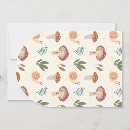 Baby shower-uitnodiging kaart (Achterkant)