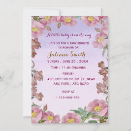 Baby shower-uitnodiging kaart