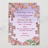 Baby shower-uitnodiging kaart (Voorkant / Achterkant)