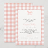 baby shower-uitnodiging kaart (Voorkant / Achterkant)