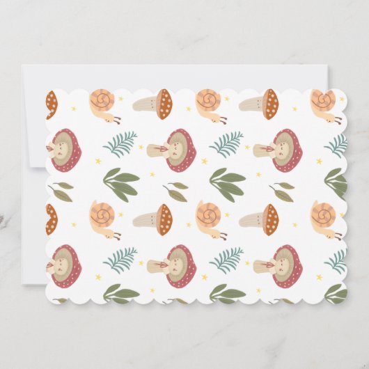 Baby shower-uitnodiging kaart (Achterkant)