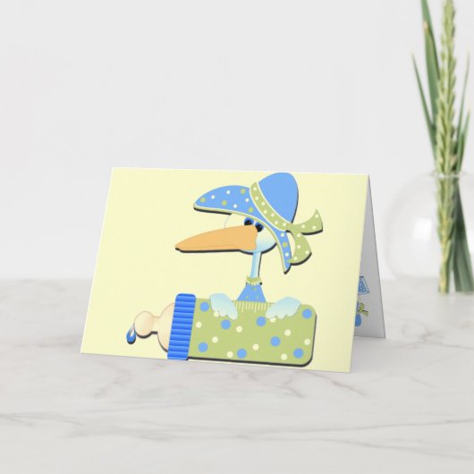 Baby shower Uitnodiging Kaart (Achterkant)