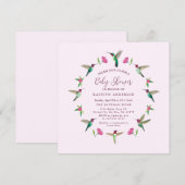 Baby shower Uitnodiging Kaart (Voorkant / Achterkant)