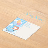 Baby shower Uitnodiging Kaart 9 (Laagn)