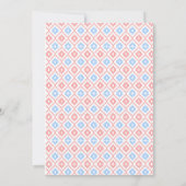 Baby shower Uitnodiging Kaart | Pixelweven (Achterkant)