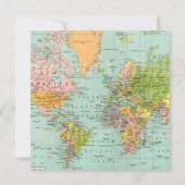 Baby shower Uitnodiging - Kaart Thema (Achterkant)