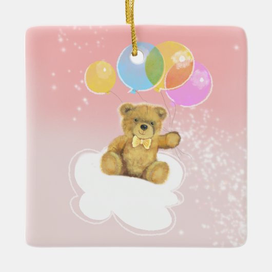 Baby shower-uitnodiging keramisch ornament (Voorkant)