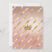 Baby shower Uitnodiging, kleine prinses op haar we Kaart (Achterkant)