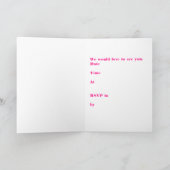  Baby shower Uitnodiging meisje (Binnen)