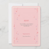 baby shower Uitnodiging (Meisje) - Klaar voor Pop (Achterkant)