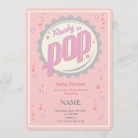 baby shower Uitnodiging (Meisje) - Klaar voor Pop
