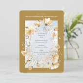 Baby Shower Uitnodiging met Bijenweide (Staand voorkant)