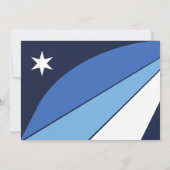 Baby shower Uitnodiging met de vlag van Columbia,  (Achterkant)