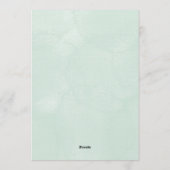 Baby shower uitnodiging met een dinosaurus  (Achterkant)