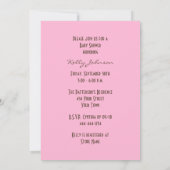 Baby shower Uitnodiging met Foto of Afbeelding (Achterkant)