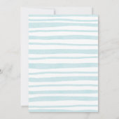 Baby shower uitnodiging met leuke aardbeien (Achterkant)