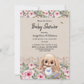 Baby shower Uitnodiging met Schattige Ontwerp (Voorkant)