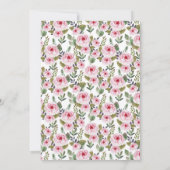 Baby shower Uitnodiging met Schattige Ontwerp (Achterkant)