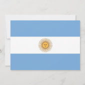 Baby shower Uitnodiging met vlag van Argentinië (Achterkant)