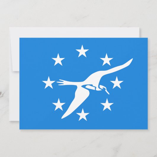 Baby shower Uitnodiging met vlag van Corpus Christ (Achterkant)