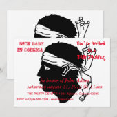 Baby shower Uitnodiging met vlag van Corsica (Voorkant / Achterkant)