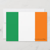 Baby shower Uitnodiging met vlag van Ierland (Achterkant)