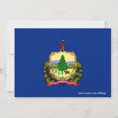 Baby shower Uitnodiging met vlag van Vermont (Achterkant)