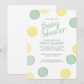 Baby shower Uitnodiging | Neutraal Baby belletje (Voorkant / Achterkant)