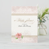 Baby shower Uitnodiging - Onze kleine prinses, Roo (Staand voorkant)