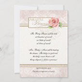 Baby shower Uitnodiging - Onze kleine prinses, Roo (Achterkant)