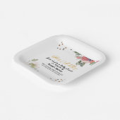 Baby shower Uitnodiging Papieren Bordje (Gebogen)