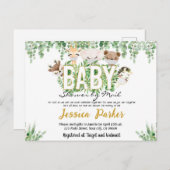 Baby Shower uitnodiging per post (Voorkant / Achterkant)