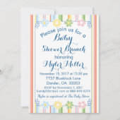 Baby shower Uitnodiging "Picknick Floral Invite 2" (Voorkant)