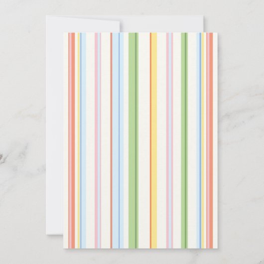 Baby shower Uitnodiging "Picknick Floral Invite 2" (Achterkant)