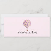 Baby shower Uitnodiging, Reizigend Baby shower Kaart (Achterkant)