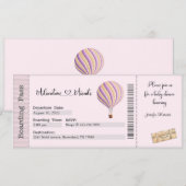 Baby shower Uitnodiging, Reizigend Baby shower Kaart (Voorkant / Achterkant)