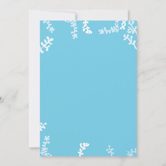 Baby shower Uitnodiging Roze/Turquoise Schildpad (Achterkant)