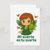 Baby shower-uitnodiging - Schattigee aankondiging  (Voorkant / Achterkant)