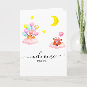 Baby shower Uitnodiging, Schattigee babydieren