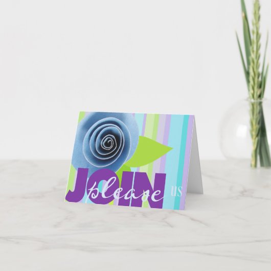 Baby shower Uitnodiging Sjabloon (Voorkant)