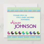 Baby shower Uitnodiging Sjabloon (Voorkant)